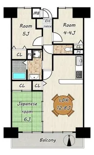 大阪府和泉市伏屋町5丁目【マンション】の間取り