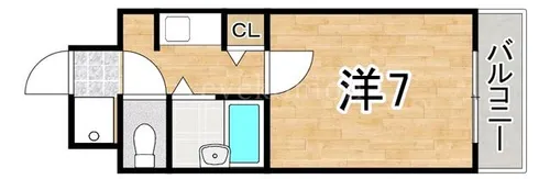 福岡県福岡市中央区今川2丁目【マンション】の間取り