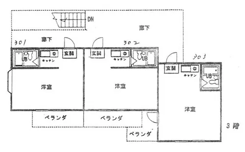 大阪府守口市馬場町3丁目【マンション】の間取り