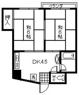 大阪府大阪市東淀川区大桐3丁目【マンション】の間取り