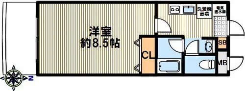 アイマール国香【1002号室】の間取り