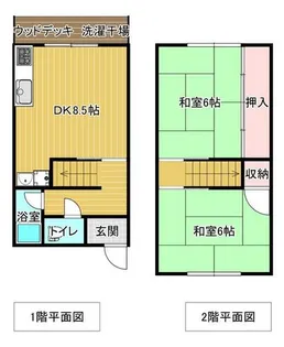 西波路アパート【G号室】の間取り