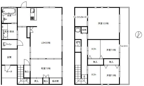 奈良県橿原市菖蒲町1丁目【一戸建】の間取り