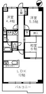 エンブレイス姫路【7階】の間取り