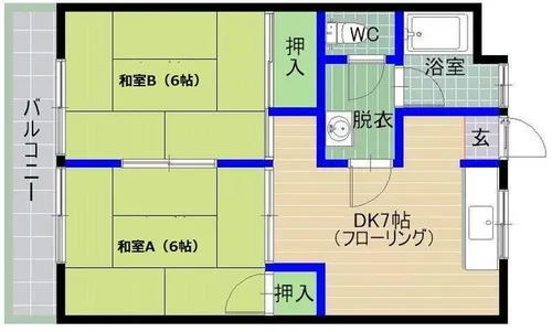 日野ビル【505号室】の間取り