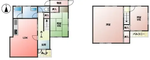兵庫県高砂市阿弥陀町南池【一戸建】の間取り