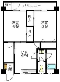 太陽ビル【205号室】の間取り