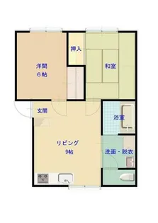 ヴィーヴル若宮【106号室】の間取り