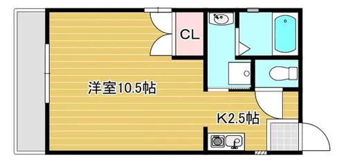 ハイネス花北【202号室】の間取り