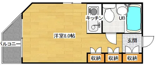 ピュアシティ黄金【301号室】の間取り