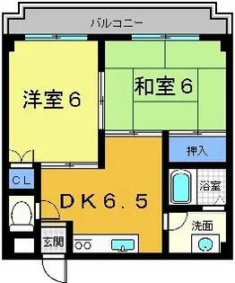 サンサーラ春嶺【1階】の間取り