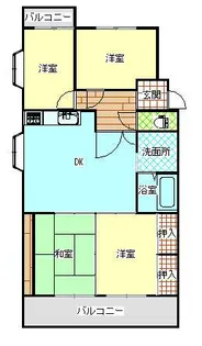 エメラルドマンション緑ヶ丘【201号室】の間取り