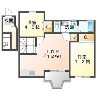 ヴェルドミールⅡ【2階】の間取り
