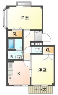 ハーモニーパーク【201号室】の間取り