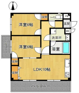 コートY・F【3階】の間取り