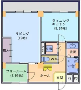 サンシャイン尾崎【1階】の間取り