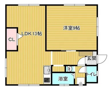 カネツグビル【201号室】の間取り