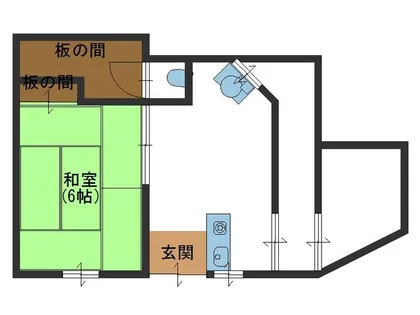 大阪府吹田市清和園町【テラスハウス】の間取り