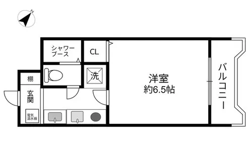 ベレッツァ中道【3階】の間取り