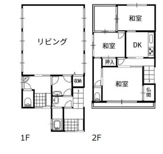 大阪府大阪市平野区長吉六反2丁目【一戸建】の間取り