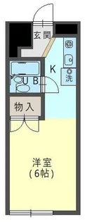 花ノ坊ハイツ【2-E号室】の間取り