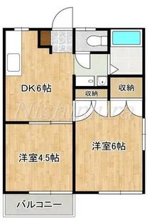 ネクスト原田【102号室】の間取り