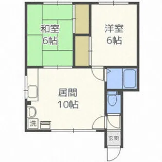 Uレジデンス望来Ⅲ【1階】の間取り