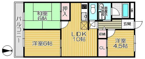 リエス宇治三室戸【2階】の間取り
