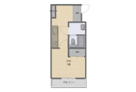 マンションとみた【206号室】の間取り