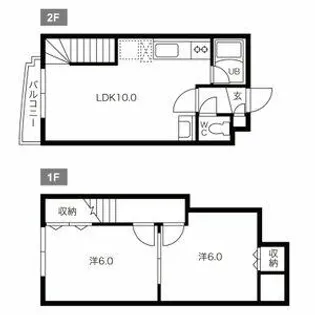 パルコート澄川【107号室】の間取り