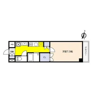 ララソル芦屋【3階】の間取り