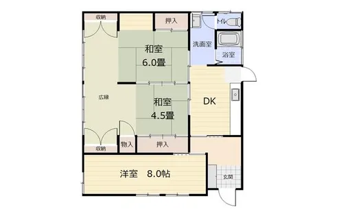福岡県北九州市小倉北区清水4丁目【一戸建】の間取り