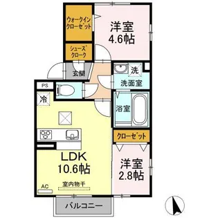 エスアイメゾン【2階】の間取り