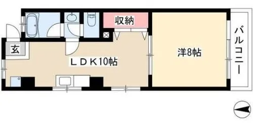 高見かえでビル【3階】の間取り