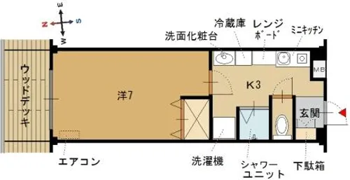 メイプルハイツ【1階】の間取り