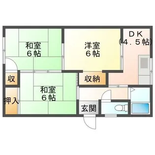 コーポ小川【203号室】の間取り
