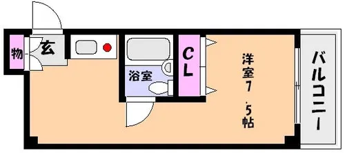 兵庫県神戸市東灘区北青木3丁目【マンション】の間取り