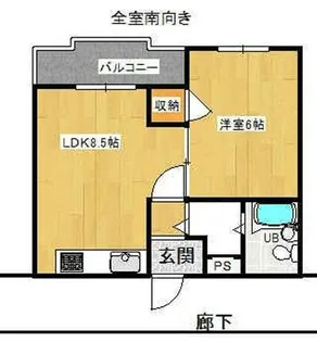 京都府京都市伏見区深草仙石屋敷町【マンション】の間取り