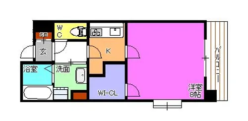 ESレジデンス【4階】の間取り