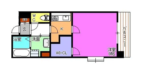 ESレジデンス【4階】の間取り