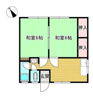 中島文化【A号室】の間取り