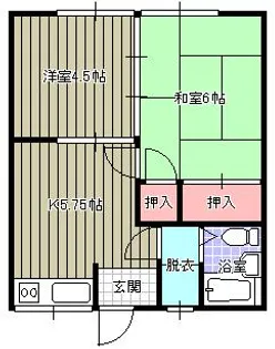 三保荘【102号室】の間取り