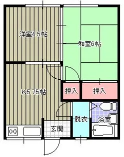三保荘【102号室】の間取り