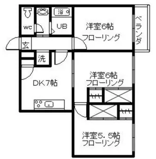 京都府京都市伏見区北端町【マンション】の間取り