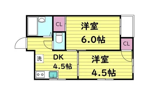 ルモン深江南【7階】の間取り