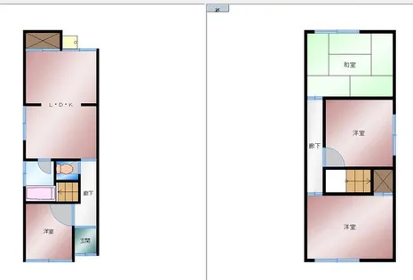 大阪府河内長野市西之山町【一戸建】の間取り
