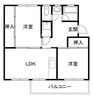 箕面粟生第二住宅10号棟【4階】の間取り