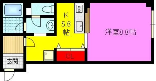 大阪府東大阪市鴻池元町【マンション】の間取り
