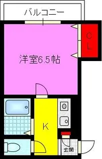 コスモスヴィラ済藤【201号室】の間取り