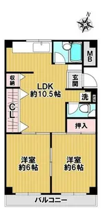 シード王子公園【301号室】の間取り